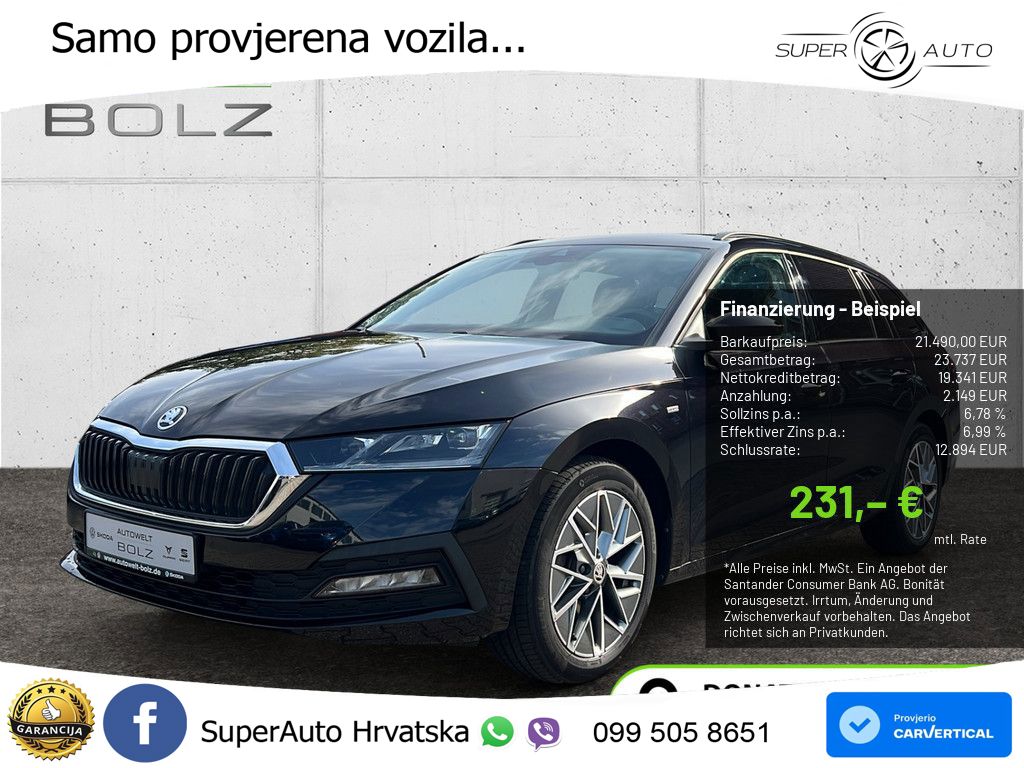 Škoda Octavia Combi 2.0 TDI (150 KS) DSG LED+GR SJED+ACC