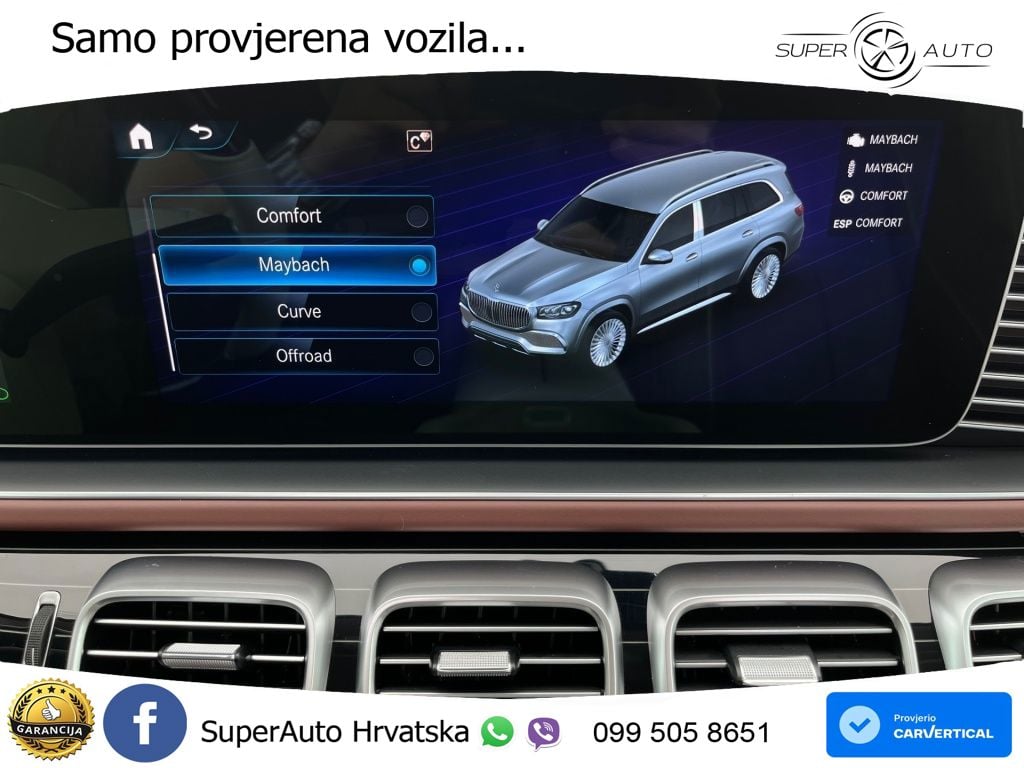 Mercedes Maybach GLS 600 V8 (557 KS) EQ Boost 4MATIC 9G-TRONIC ACC+HEAD+4xGR SJED+360+PANO