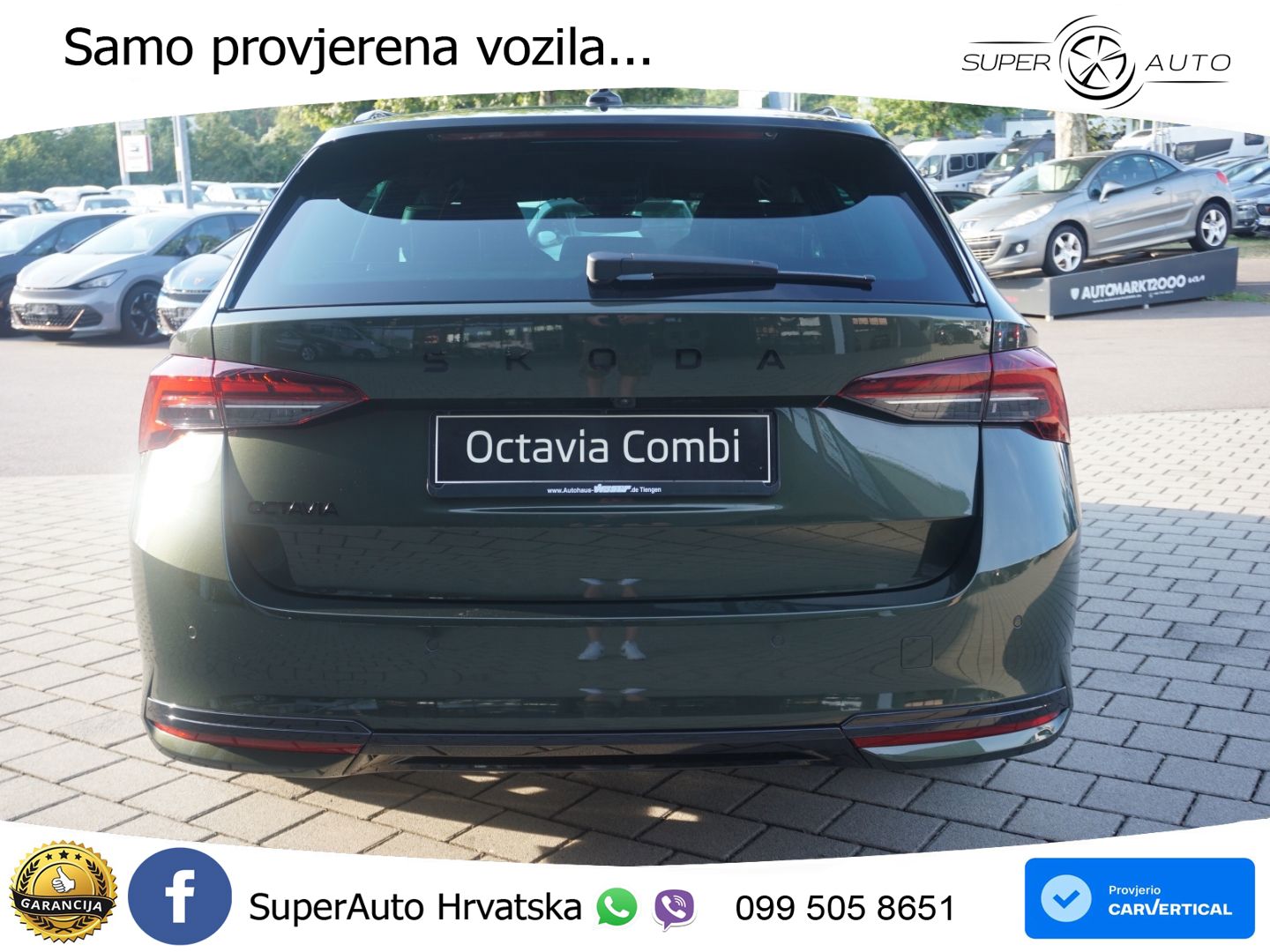 Škoda Octavia Combi 1.5 TSI (150 KS) DSG SportLine MATRIX+GR SJED+KAM