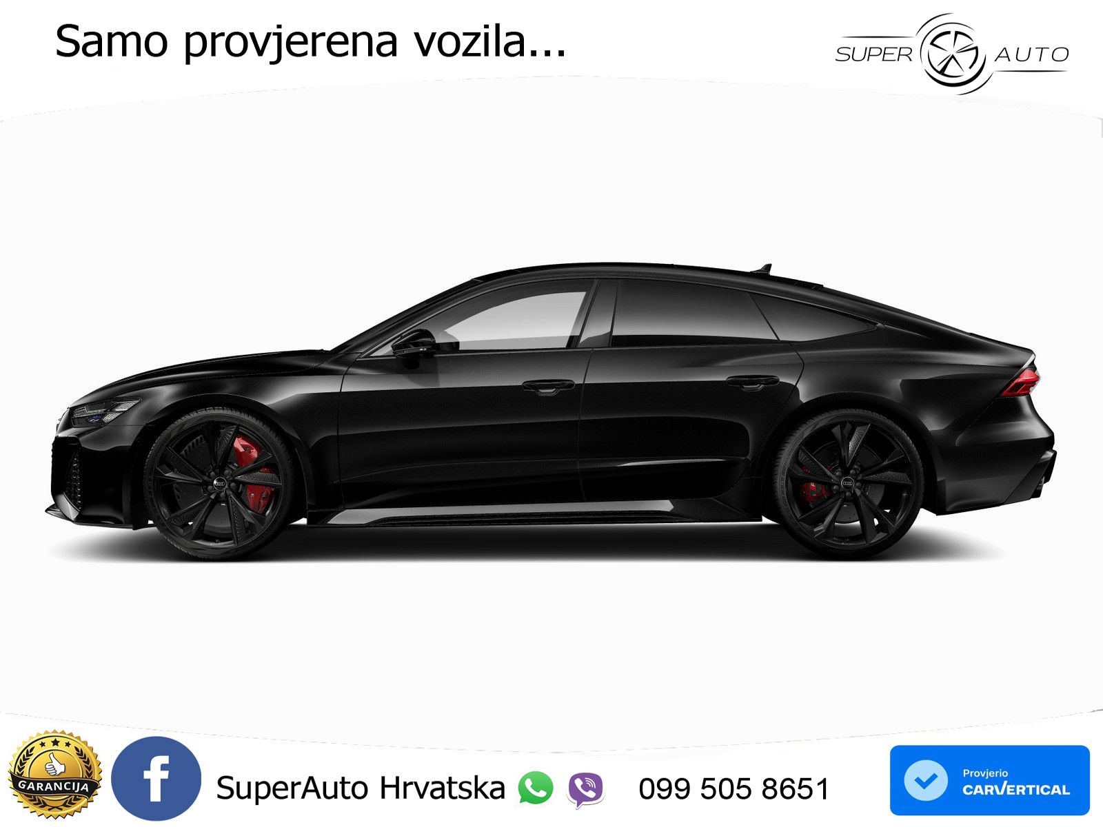 Audi RS7 4.0 TFSI V8 performance (630 KS) quattro tiptronic MATRIX+GR SJED+KAM