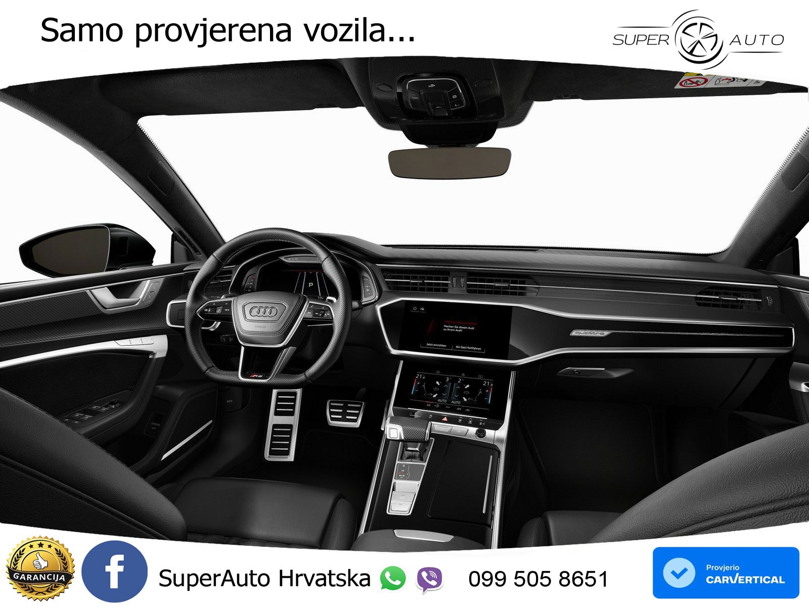 Audi RS7 4.0 TFSI V8 performance (630 KS) quattro tiptronic MATRIX+GR SJED+KAM