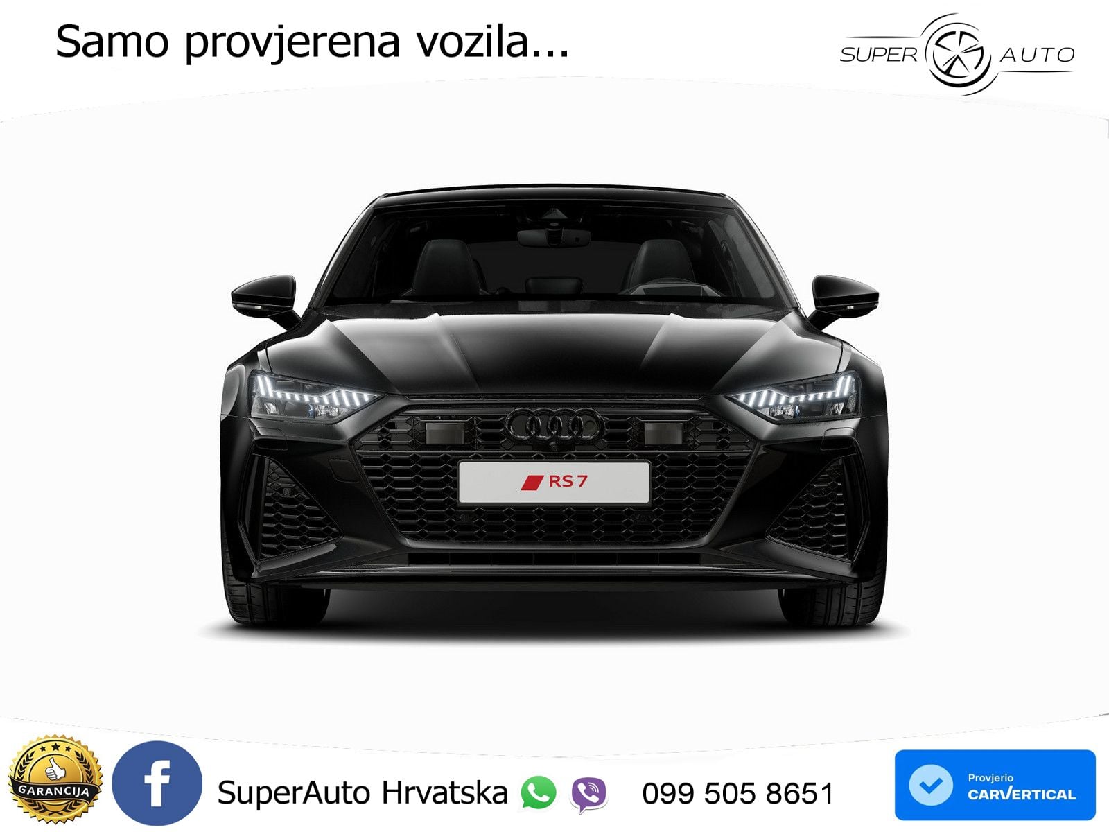 Audi RS7 4.0 TFSI V8 performance (630 KS) quattro tiptronic MATRIX+GR SJED+KAM