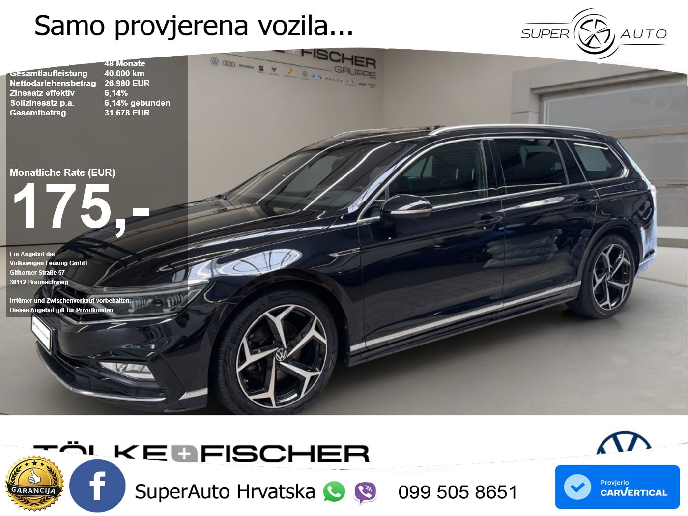 Volkswagen Passat Variant 2.0 TSI (190 KS) DSG Business MATRIX+GR SJED+KAM