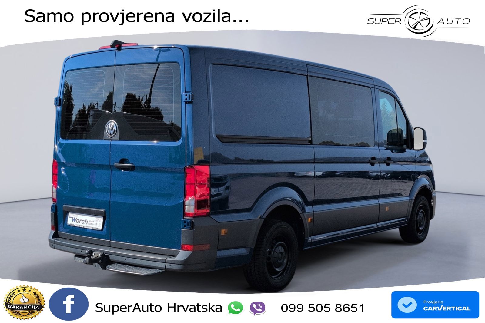 Volkswagen Crafter 35 Kasten Plus Mixto AHK+STHZ+Navi+LED+ 140 KS