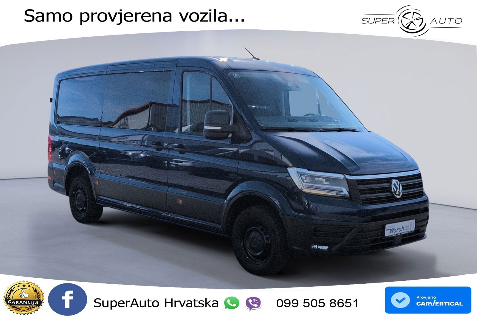Volkswagen Crafter 35 Kasten Plus Mixto AHK+STHZ+Navi+LED+ 140 KS