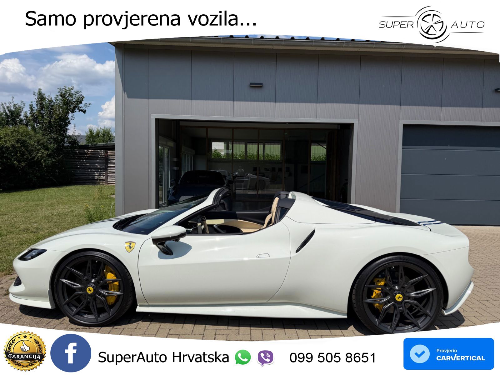 Ferrari 296 GTS 3.0 V6 (830 KS) F1 DCT LED+GR SJED+ACC