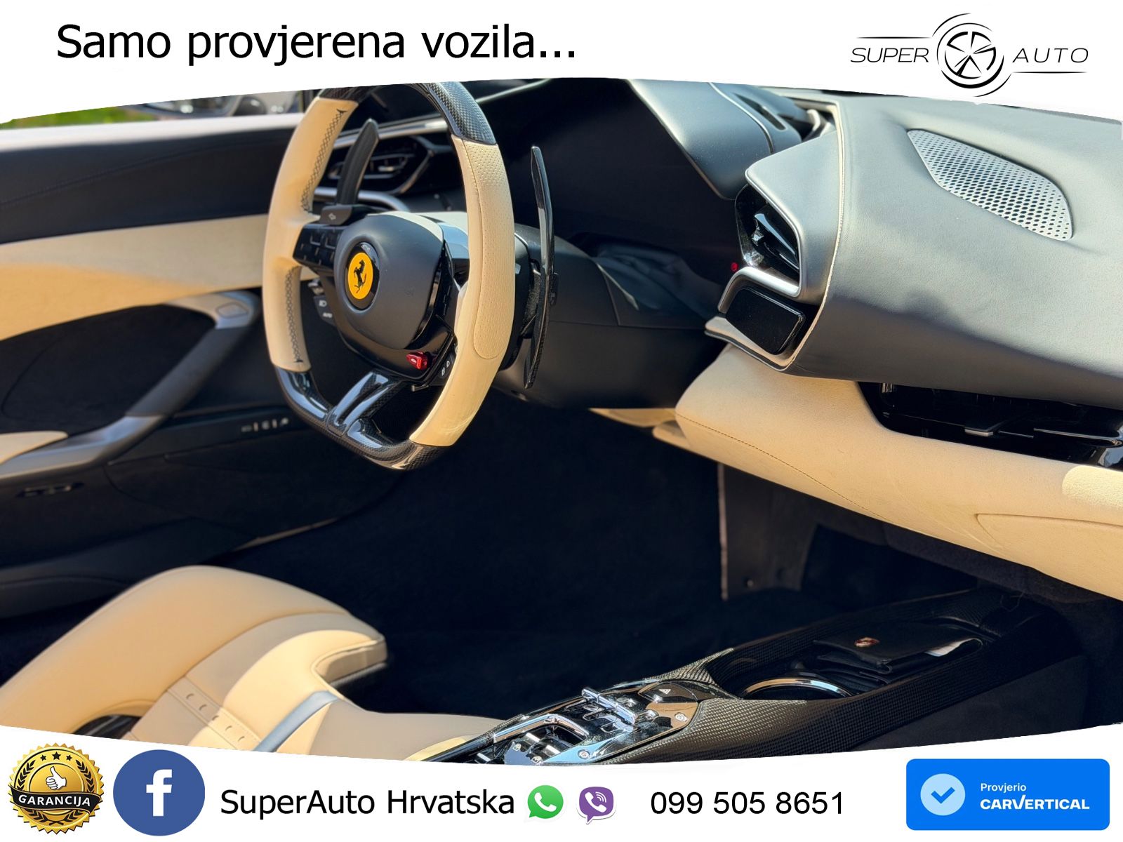 Ferrari 296 GTS 3.0 V6 (830 KS) F1 DCT LED+GR SJED+ACC