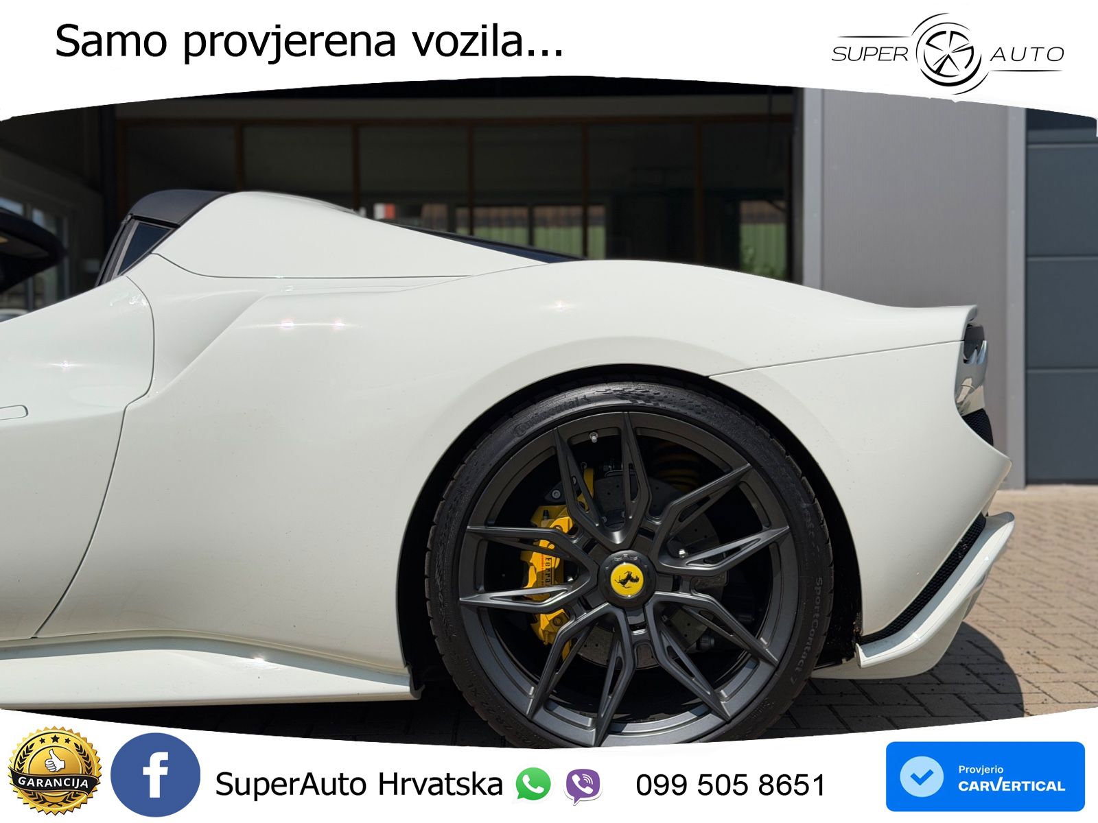 Ferrari 296 GTS 3.0 V6 (830 KS) F1 DCT LED+GR SJED+ACC