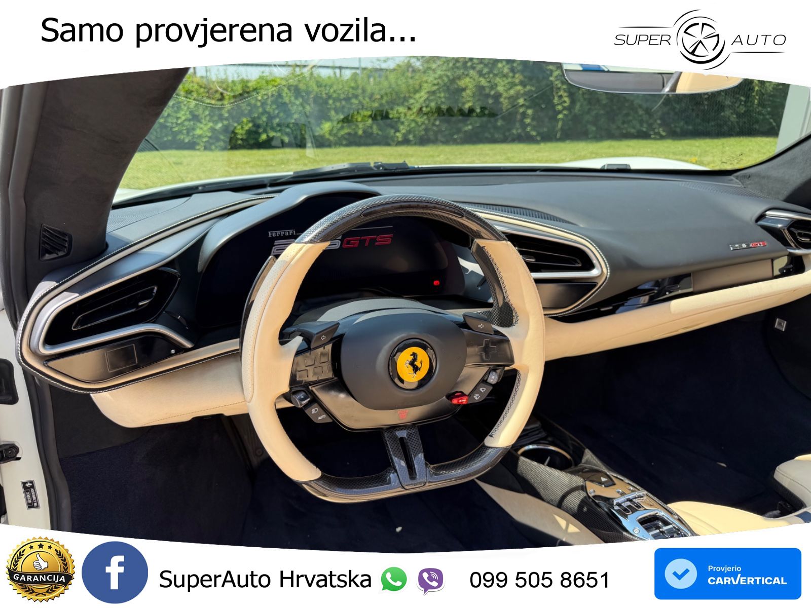 Ferrari 296 GTS 3.0 V6 (830 KS) F1 DCT LED+GR SJED+ACC