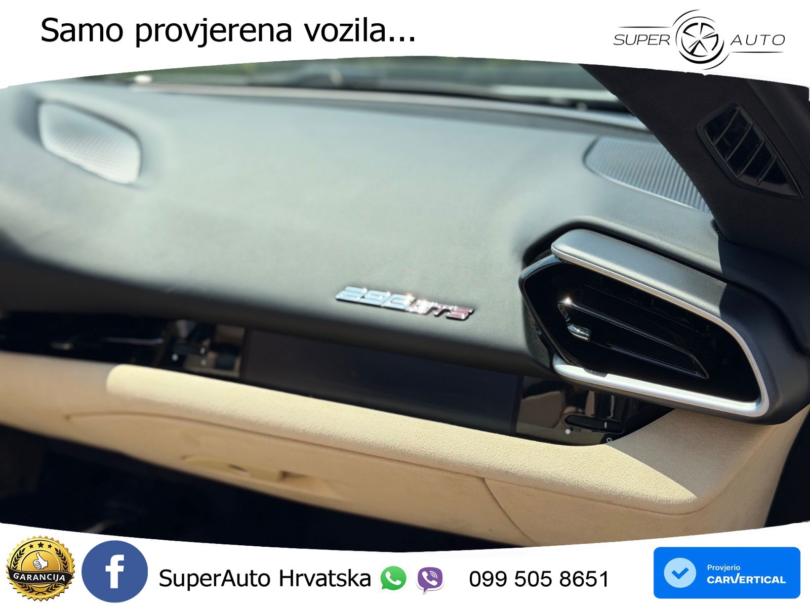 Ferrari 296 GTS 3.0 V6 (830 KS) F1 DCT LED+GR SJED+ACC