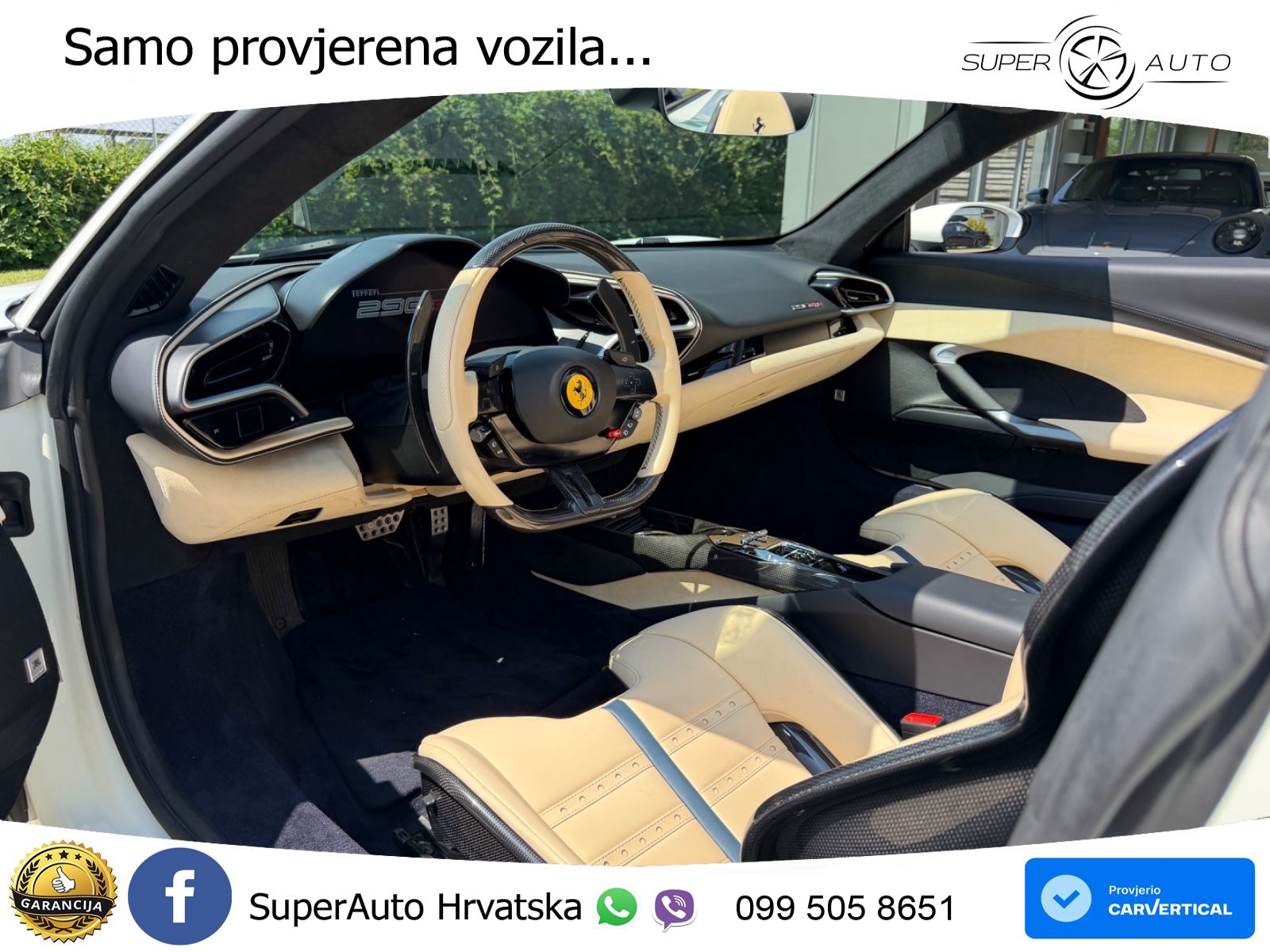 Ferrari 296 GTS 3.0 V6 (830 KS) F1 DCT LED+GR SJED+ACC