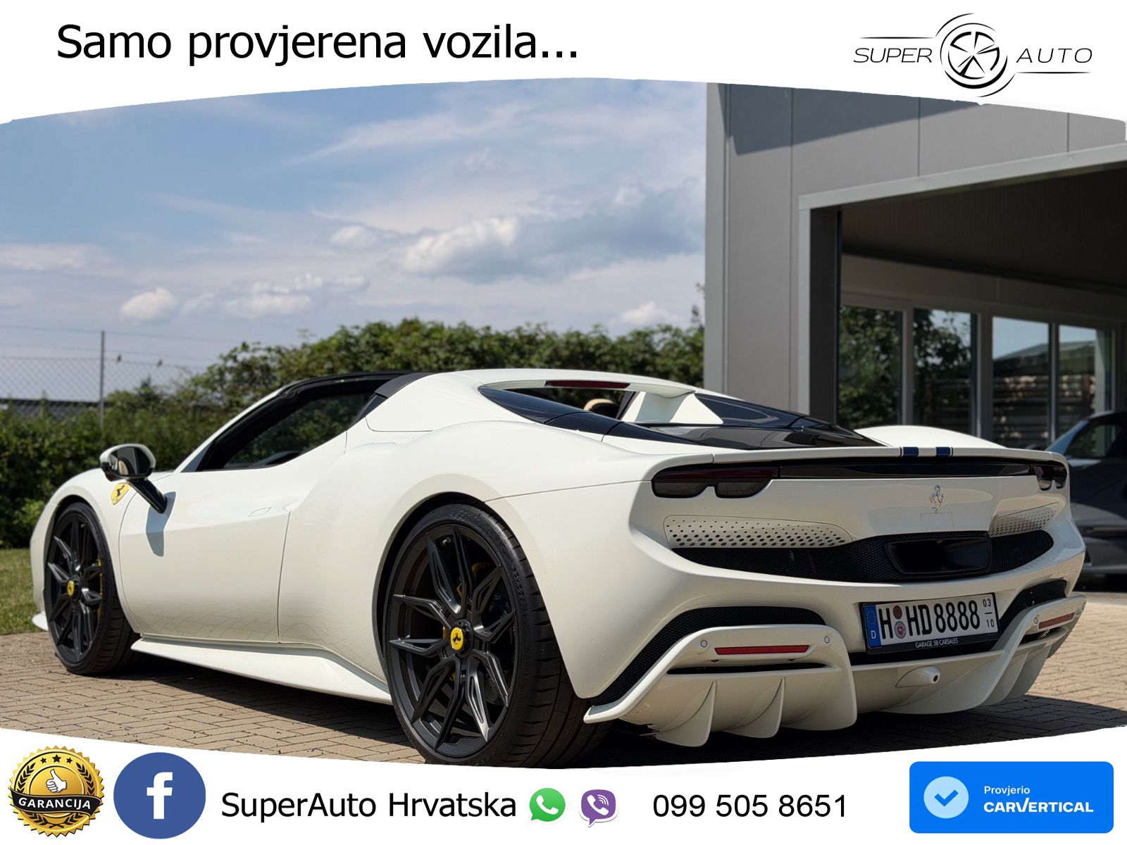 Ferrari 296 GTS 3.0 V6 (830 KS) F1 DCT LED+GR SJED+ACC