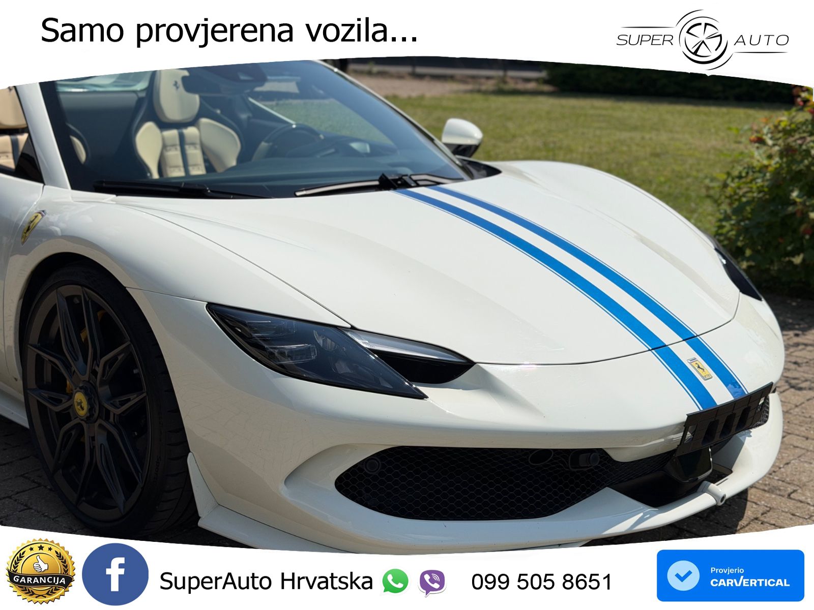 Ferrari 296 GTS 3.0 V6 (830 KS) F1 DCT LED+GR SJED+ACC
