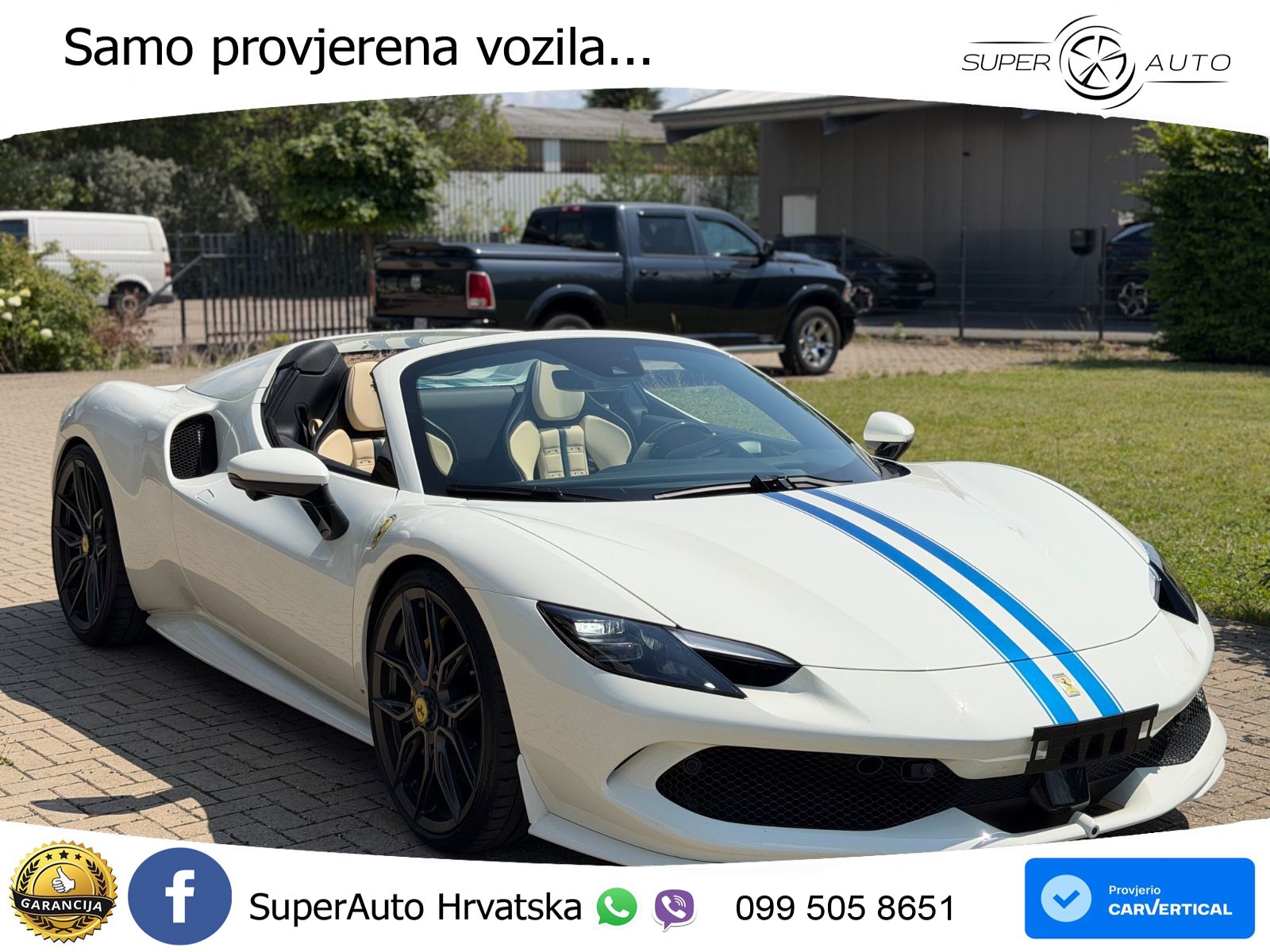 Ferrari 296 GTS 3.0 V6 (830 KS) F1 DCT LED+GR SJED+ACC