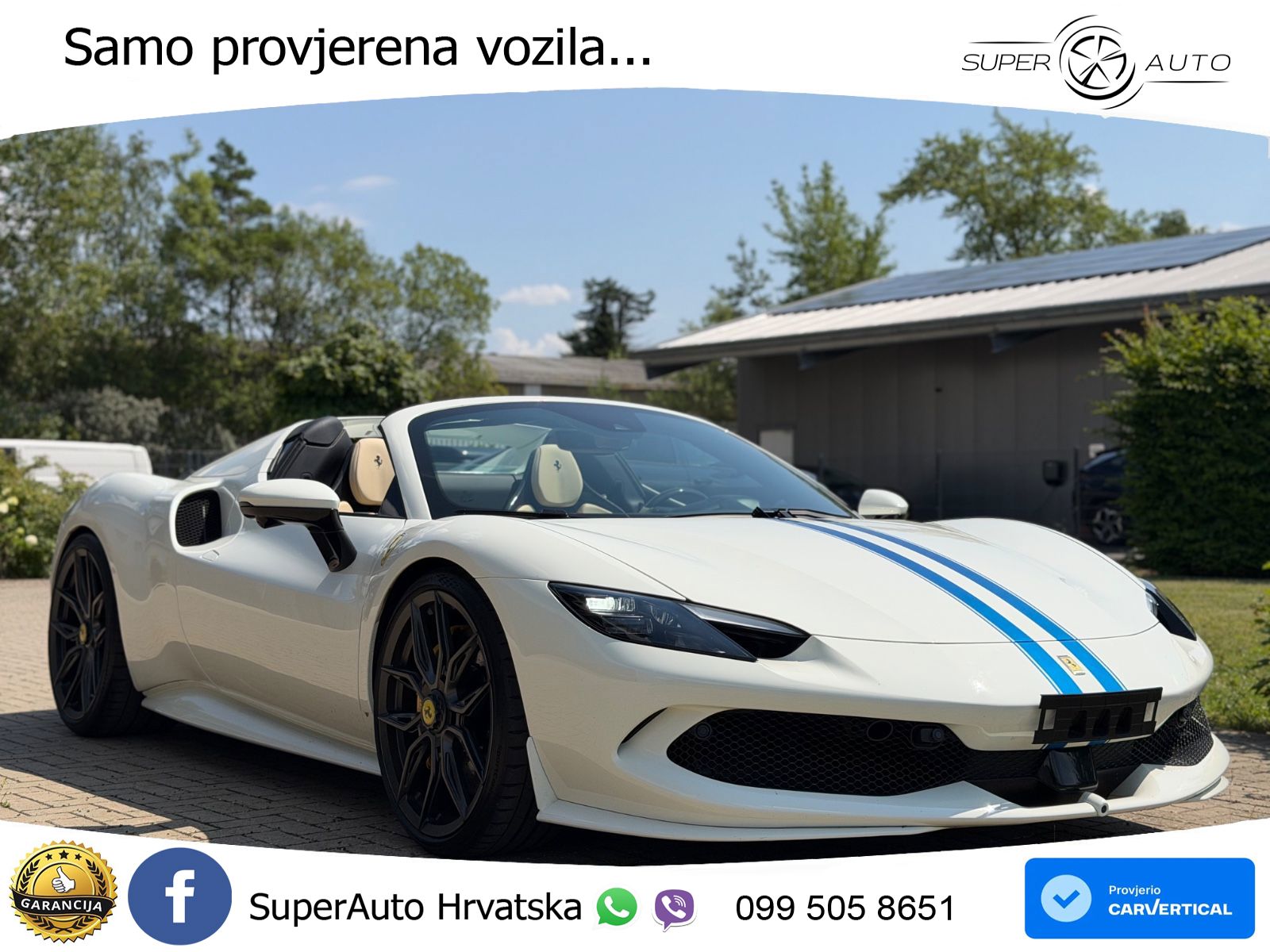 Ferrari 296 GTS 3.0 V6 (830 KS) F1 DCT LED+GR SJED+ACC
