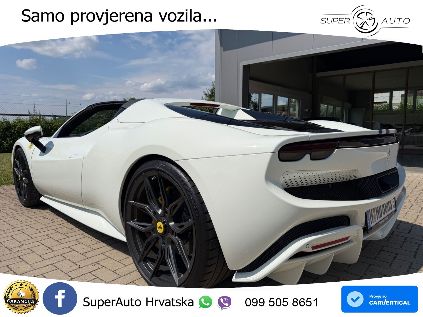 Ferrari 296 GTS 3.0 V6 (830 KS) F1 DCT LED+GR SJED+ACC