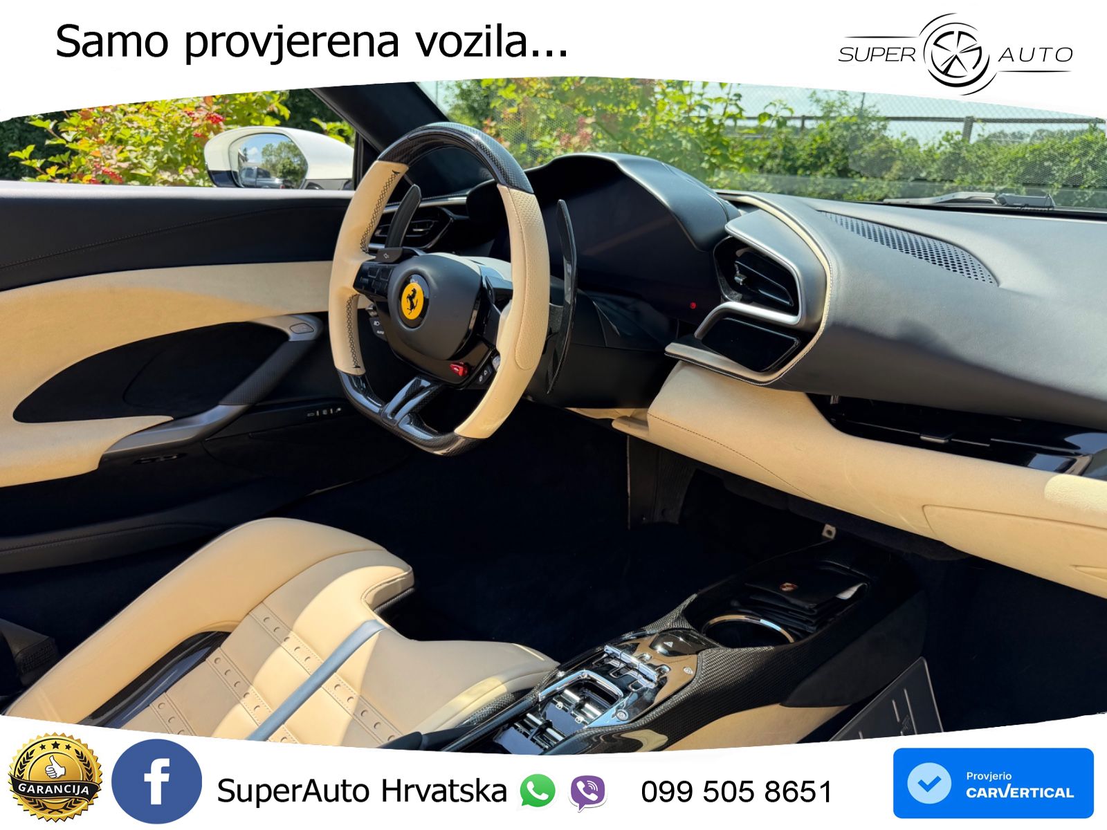 Ferrari 296 GTS 3.0 V6 (830 KS) F1 DCT LED+GR SJED+ACC