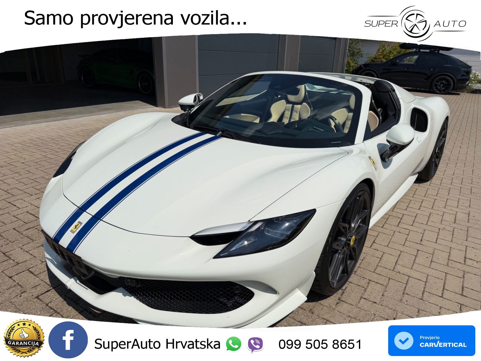 Ferrari 296 GTS 3.0 V6 (830 KS) F1 DCT LED+GR SJED+ACC