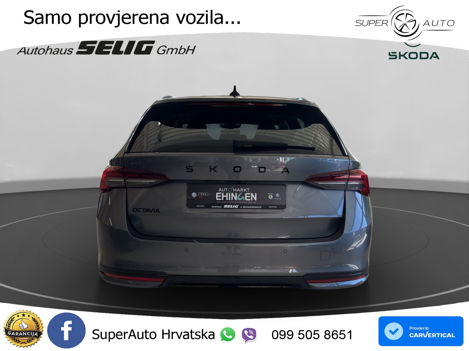 Škoda Octavia Combi 1.5 TSI (150 KS) DSG SportLine LED+GR SJED+ACC