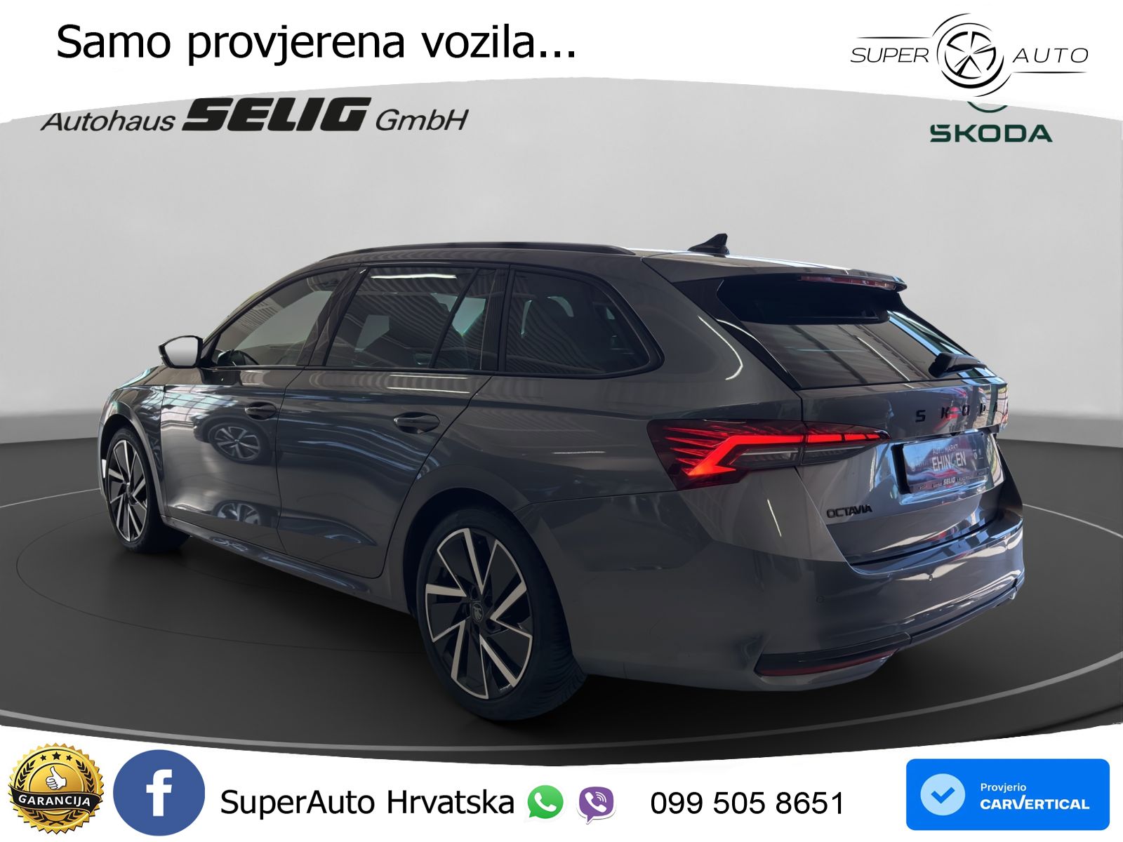 Škoda Octavia Combi 1.5 TSI (150 KS) DSG SportLine LED+GR SJED+ACC
