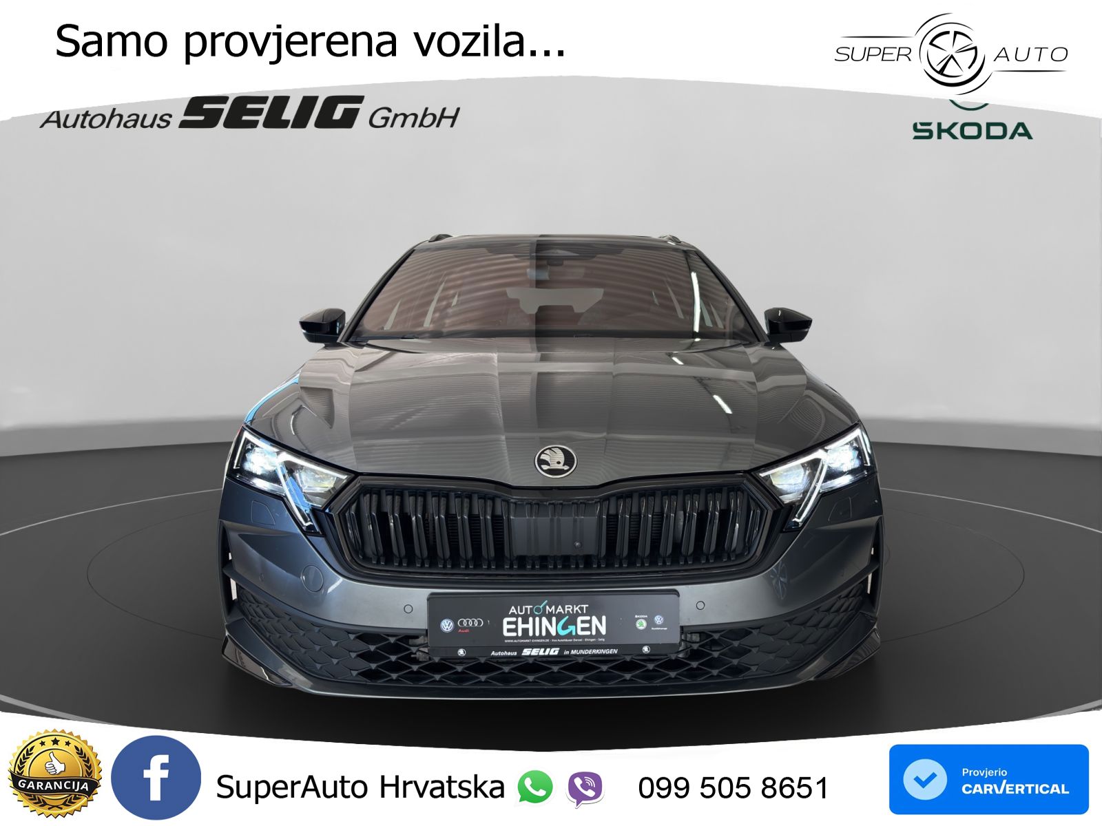 Škoda Octavia Combi 1.5 TSI (150 KS) DSG SportLine LED+GR SJED+ACC