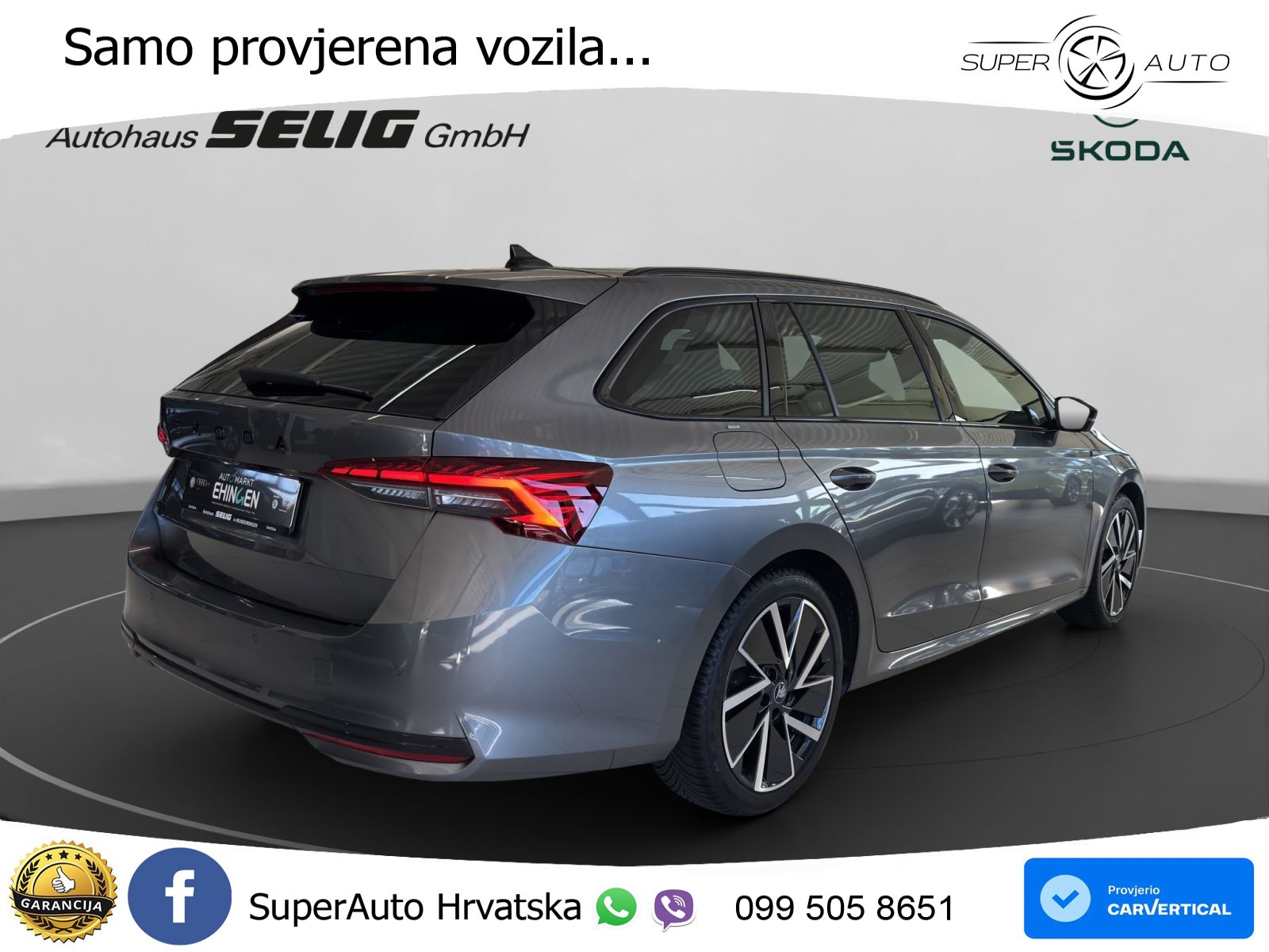 Škoda Octavia Combi 1.5 TSI (150 KS) DSG SportLine LED+GR SJED+ACC