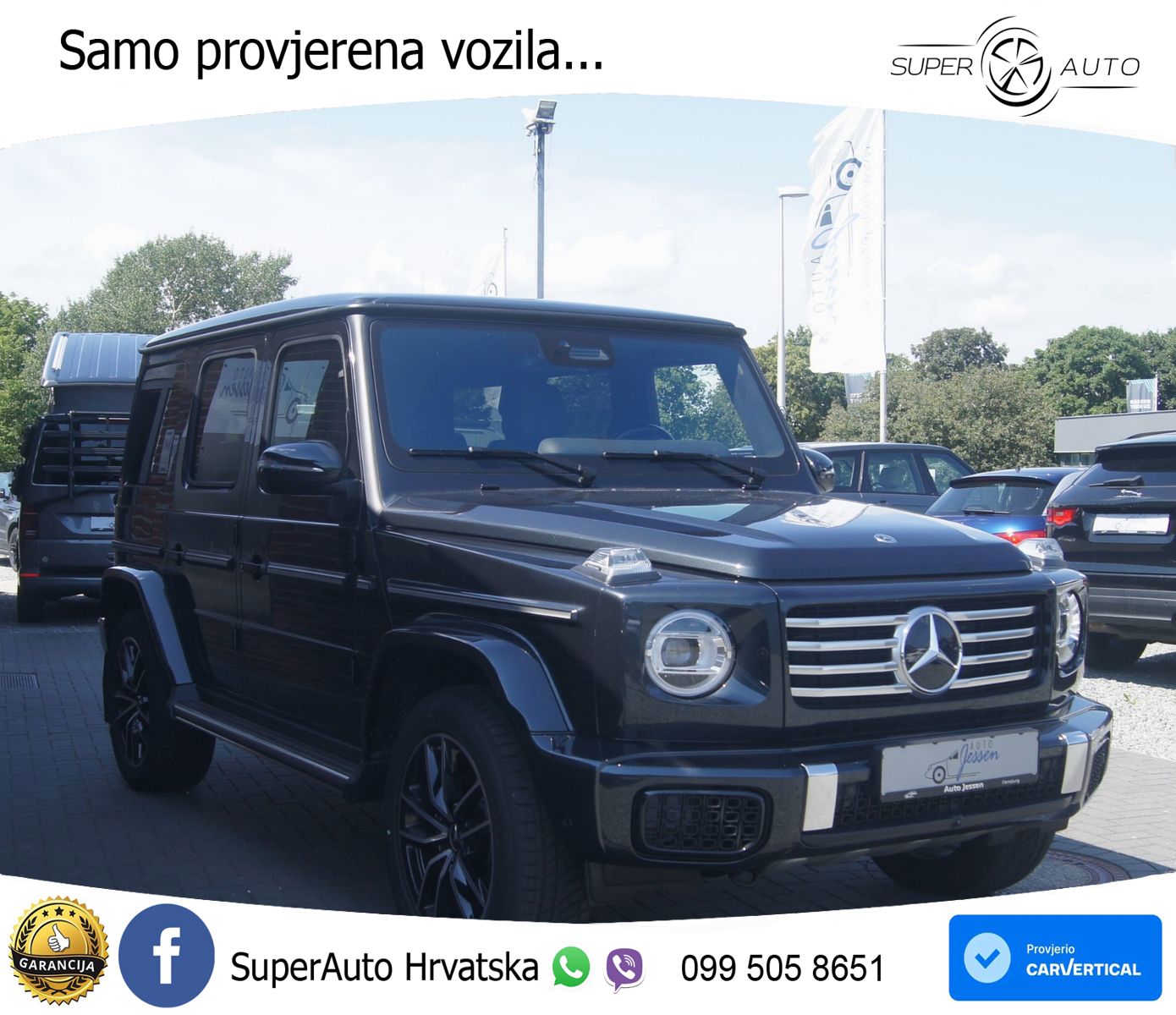 Mercedes G 450d Long (367 KS) 4MATIC 9G-TRONIC AMG ZRAČNI+ACC+4xGR SJED+360