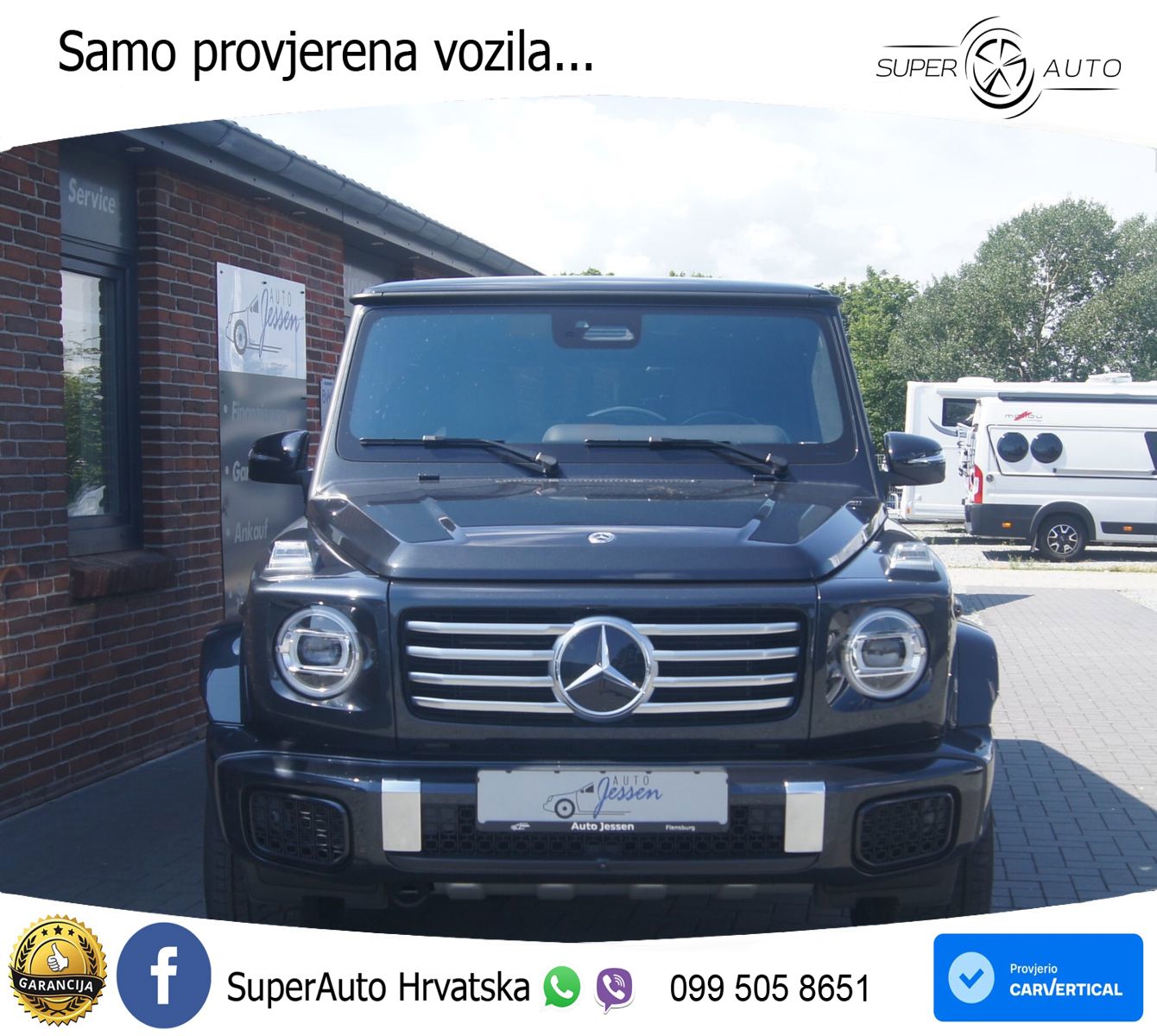 Mercedes G 450d Long (367 KS) 4MATIC 9G-TRONIC AMG ZRAČNI+ACC+4xGR SJED+360