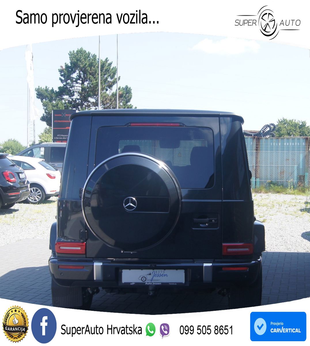 Mercedes G 450d Long (367 KS) 4MATIC 9G-TRONIC AMG ZRAČNI+ACC+4xGR SJED+360