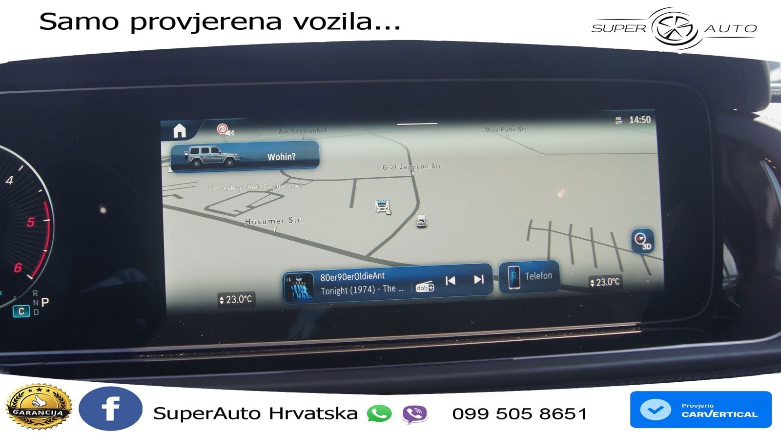 Mercedes G 450d Long (367 KS) 4MATIC 9G-TRONIC AMG ZRAČNI+ACC+4xGR SJED+360