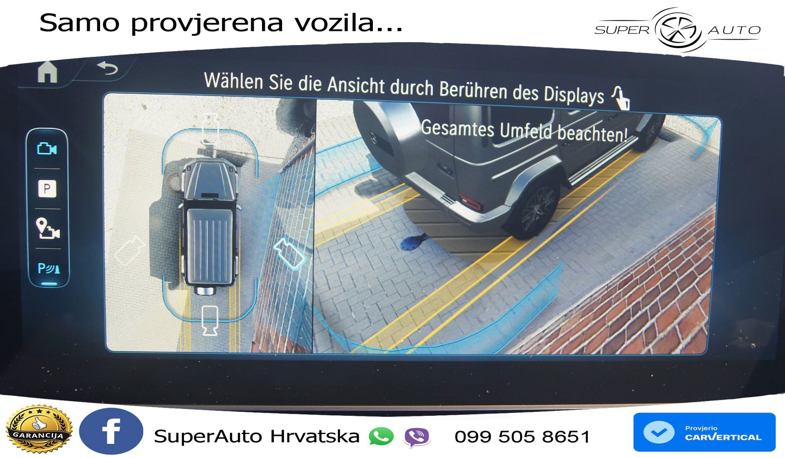 Mercedes G 450d Long (367 KS) 4MATIC 9G-TRONIC AMG ZRAČNI+ACC+4xGR SJED+360