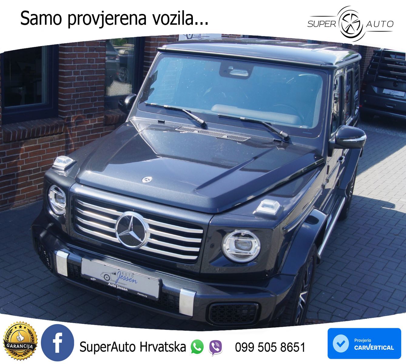 Mercedes G 450d Long (367 KS) 4MATIC 9G-TRONIC AMG ZRAČNI+ACC+4xGR SJED+360