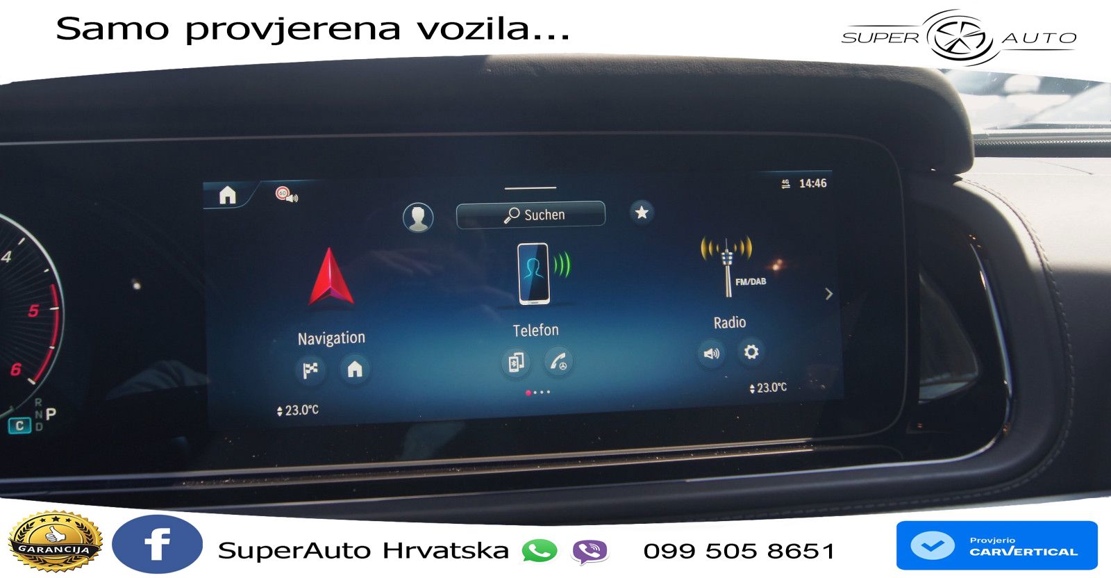 Mercedes G 450d Long (367 KS) 4MATIC 9G-TRONIC AMG ZRAČNI+ACC+4xGR SJED+360