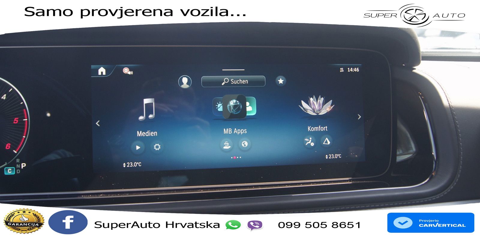 Mercedes G 450d Long (367 KS) 4MATIC 9G-TRONIC AMG ZRAČNI+ACC+4xGR SJED+360