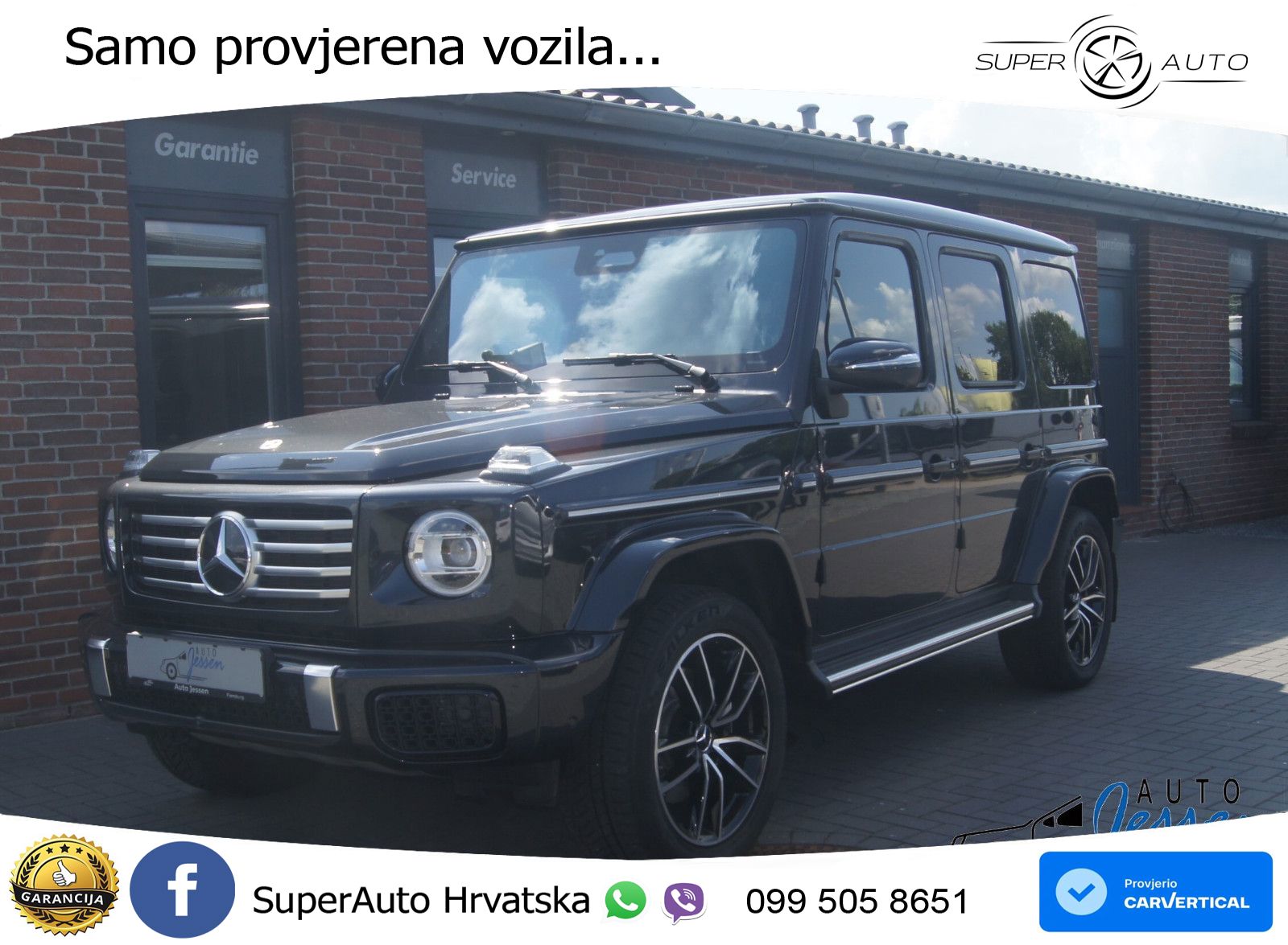 Mercedes G 450d Long (367 KS) 4MATIC 9G-TRONIC AMG ZRAČNI+ACC+4xGR SJED+360