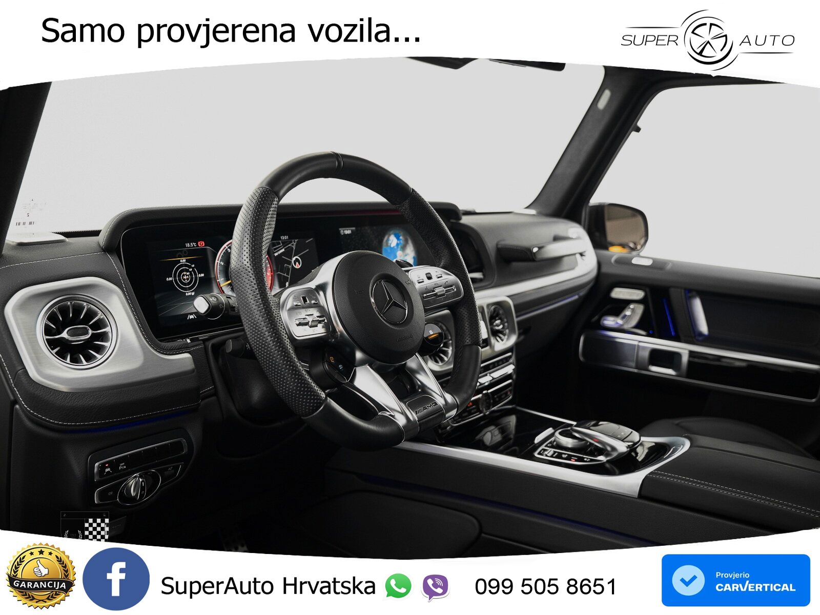 Mercedes AMG G 63 Long V8 (585 KS) 4MATIC 9G-TRONIC AMG SPEEDSHIFT PLUS LED+GR SJED+ACC