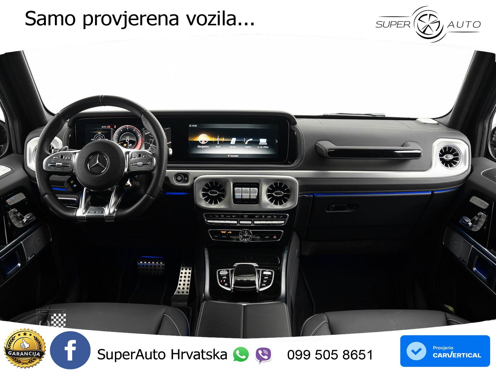 Mercedes AMG G 63 Long V8 (585 KS) 4MATIC 9G-TRONIC AMG SPEEDSHIFT PLUS LED+GR SJED+ACC