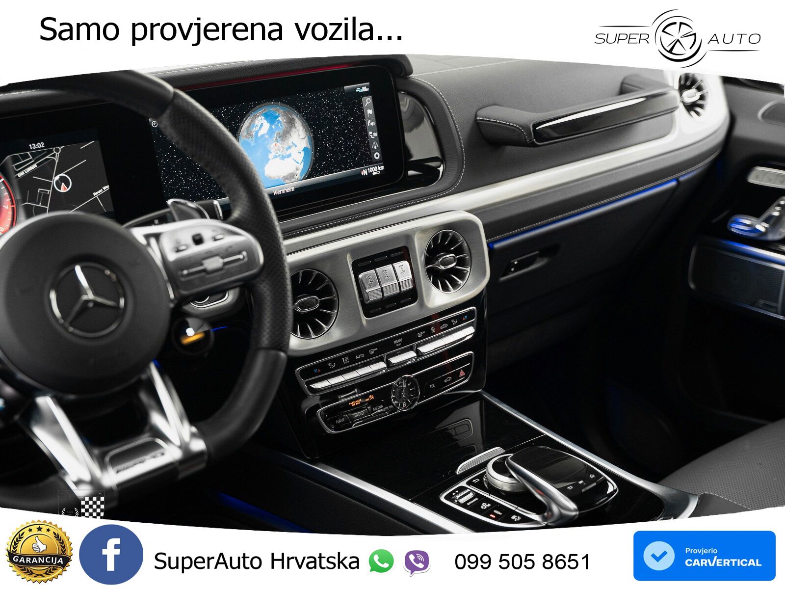 Mercedes AMG G 63 Long V8 (585 KS) 4MATIC 9G-TRONIC AMG SPEEDSHIFT PLUS LED+GR SJED+ACC