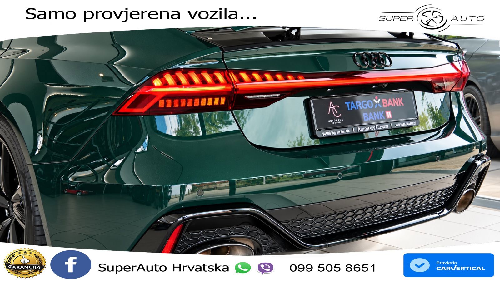 Audi RS7 4.0 TFSI V8 (600 KS) quattro tiptronic LED+GR SJED+ACC
