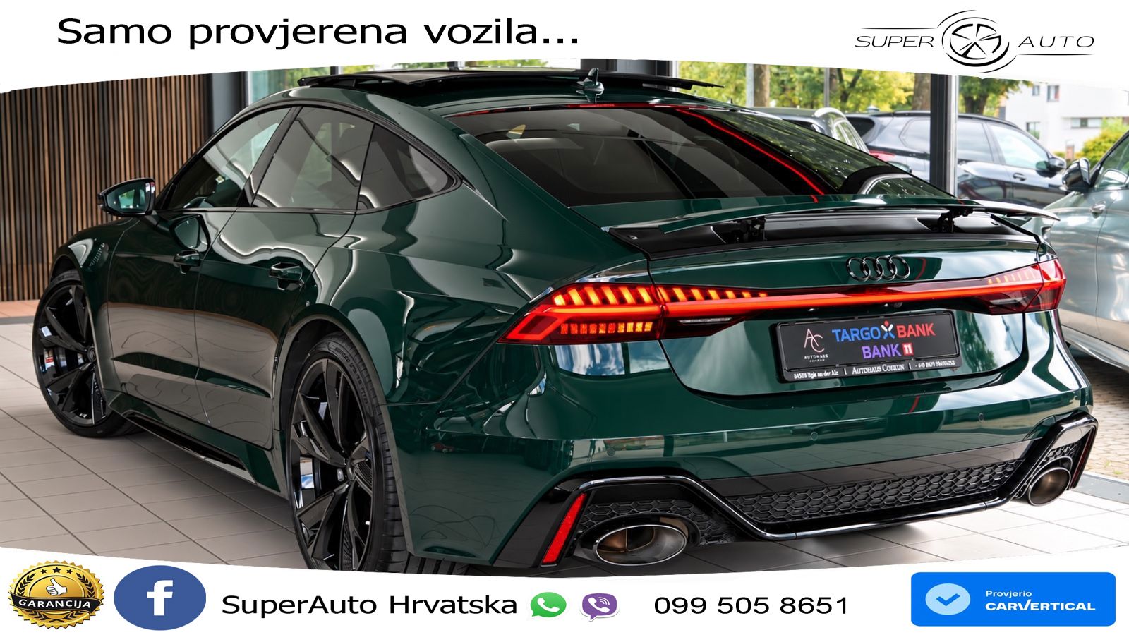 Audi RS7 4.0 TFSI V8 (600 KS) quattro tiptronic LED+GR SJED+ACC
