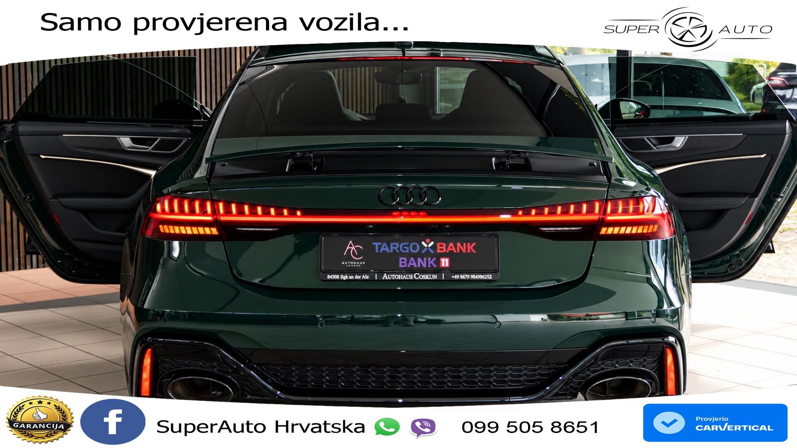 Audi RS7 4.0 TFSI V8 (600 KS) quattro tiptronic LED+GR SJED+ACC