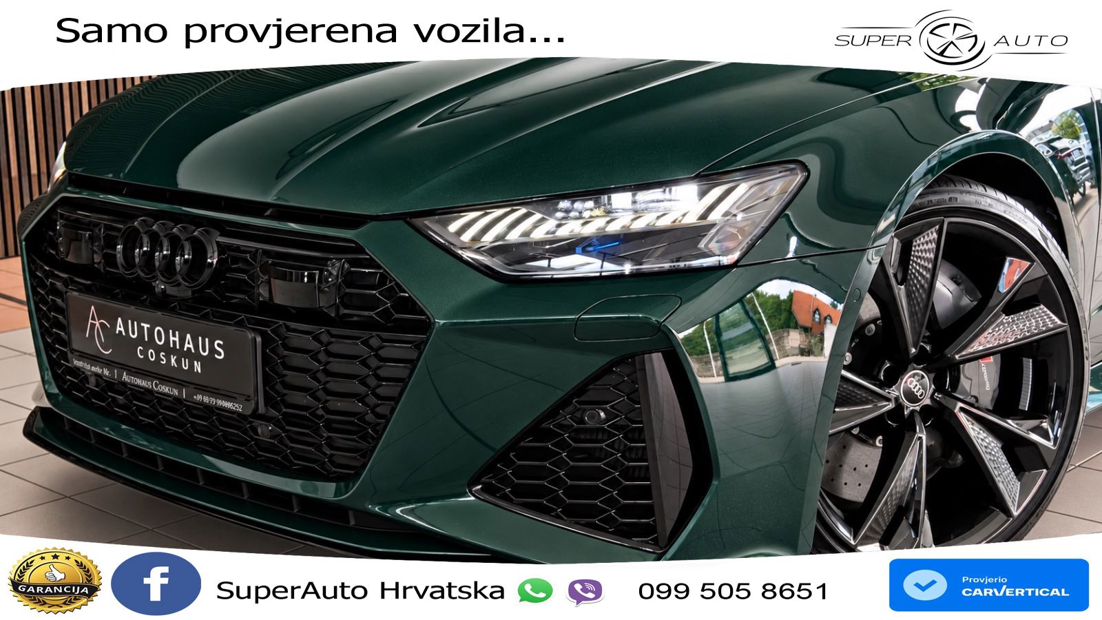 Audi RS7 4.0 TFSI V8 (600 KS) quattro tiptronic LED+GR SJED+ACC