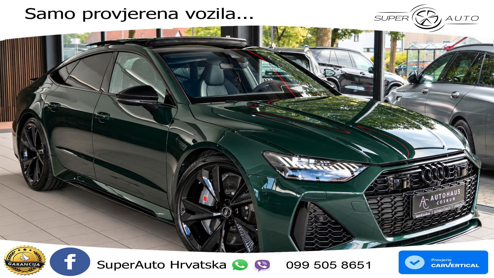 Audi RS7 4.0 TFSI V8 (600 KS) quattro tiptronic LED+GR SJED+ACC