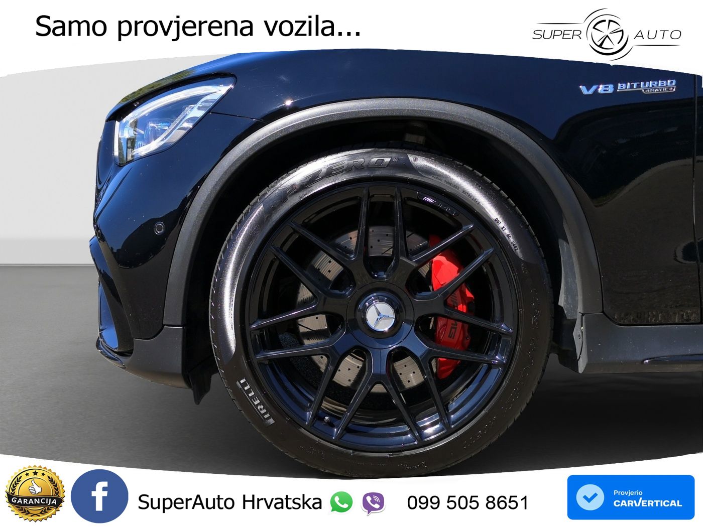 Mercedes AMG GLC 63 S V8 (510 KS) 4MATIC+ MCT ZRAČNI+ACC+GR SJED+KAM