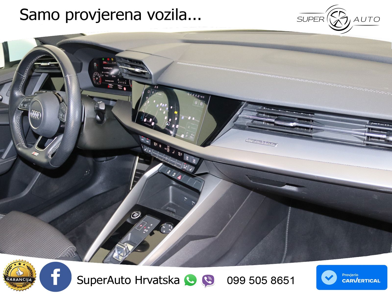 Audi A3 40 TFSI (190 KS) quattro S tronic S line LED+GR SJED+ACC