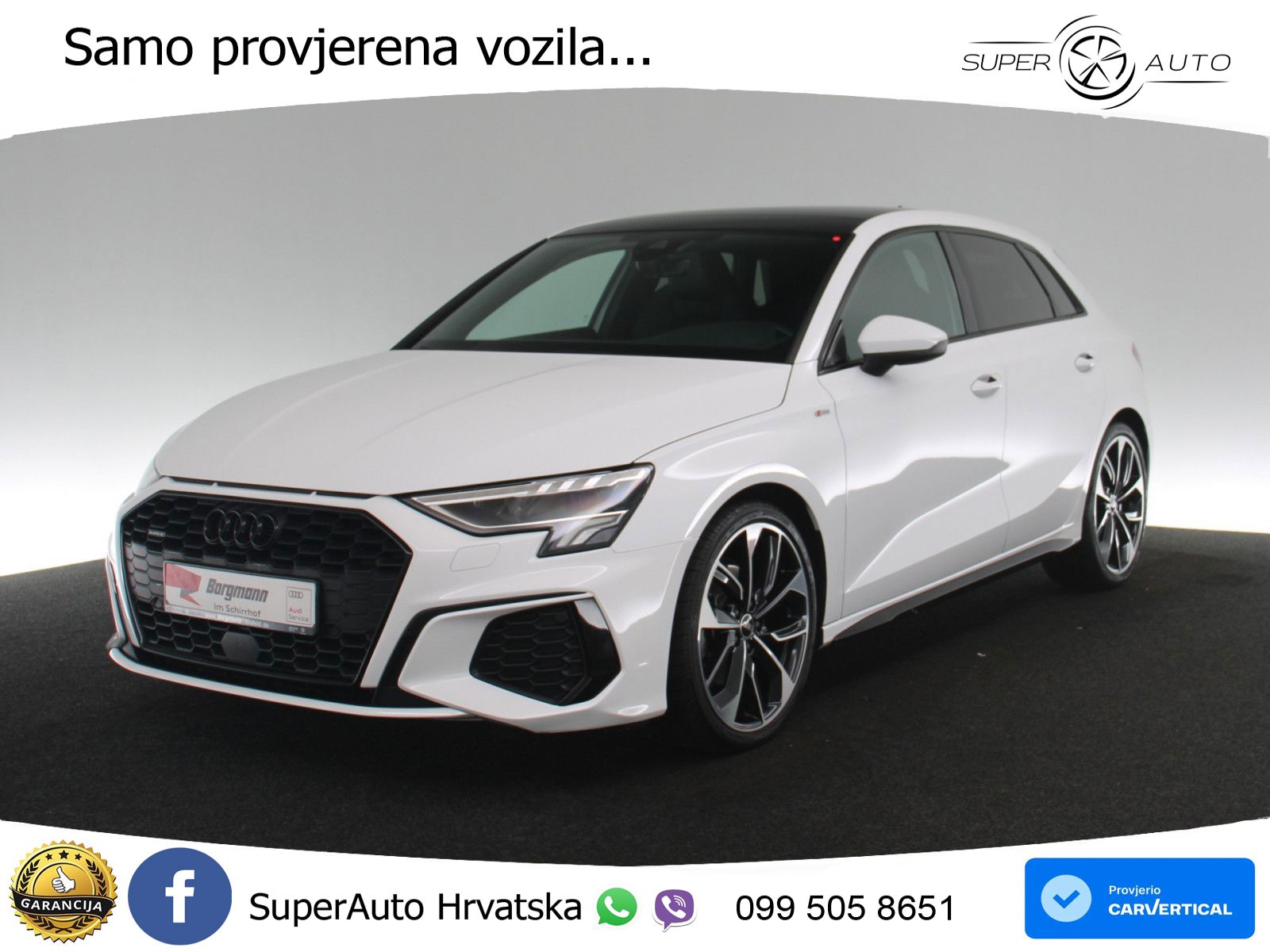 Audi A3 40 TFSI (190 KS) quattro S tronic S line LED+GR SJED+ACC