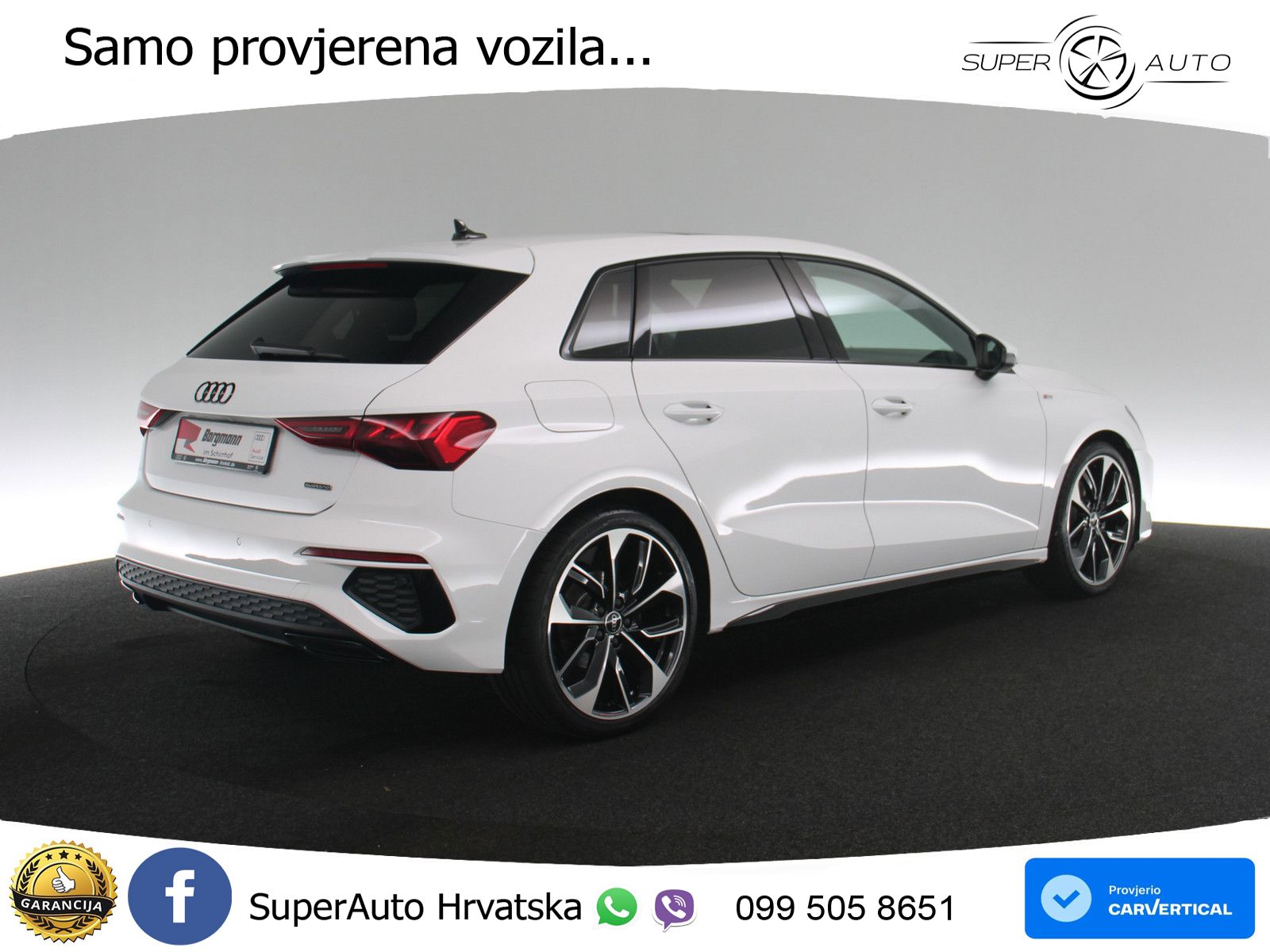 Audi A3 40 TFSI (190 KS) quattro S tronic S line LED+GR SJED+ACC