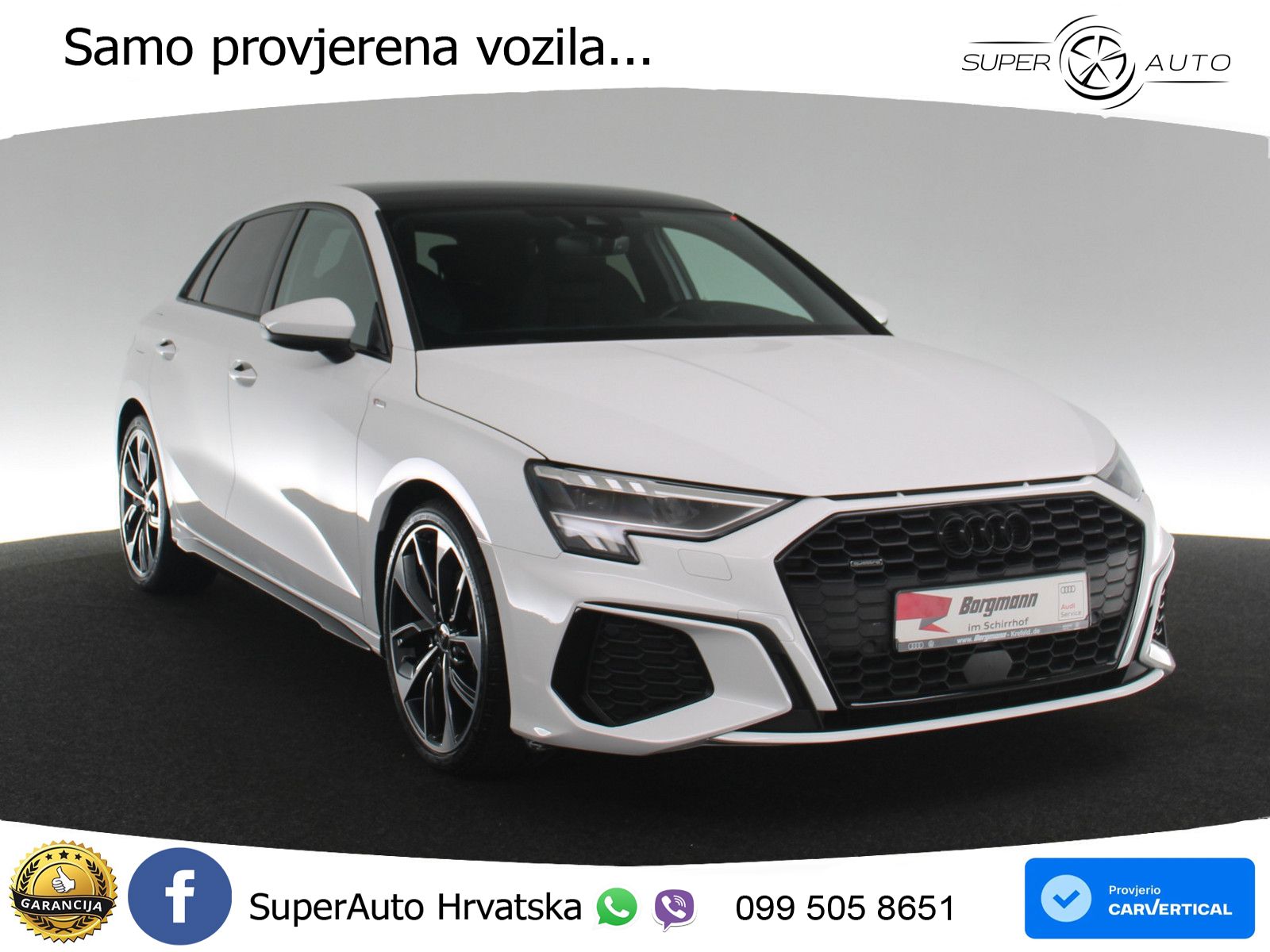 Audi A3 40 TFSI (190 KS) quattro S tronic S line LED+GR SJED+ACC