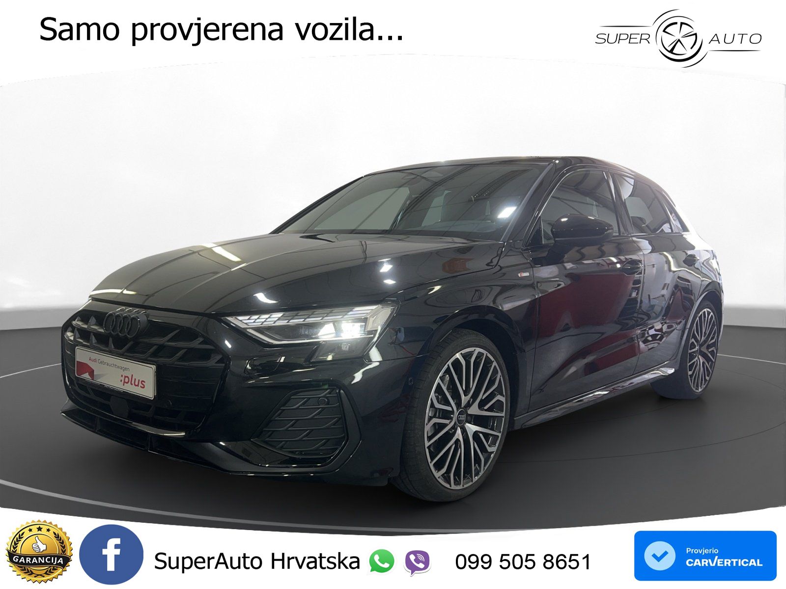 Audi A3 Sportback 40 TFSI (204 KS) quattro S tronic S line LED+GR SJED+ACC