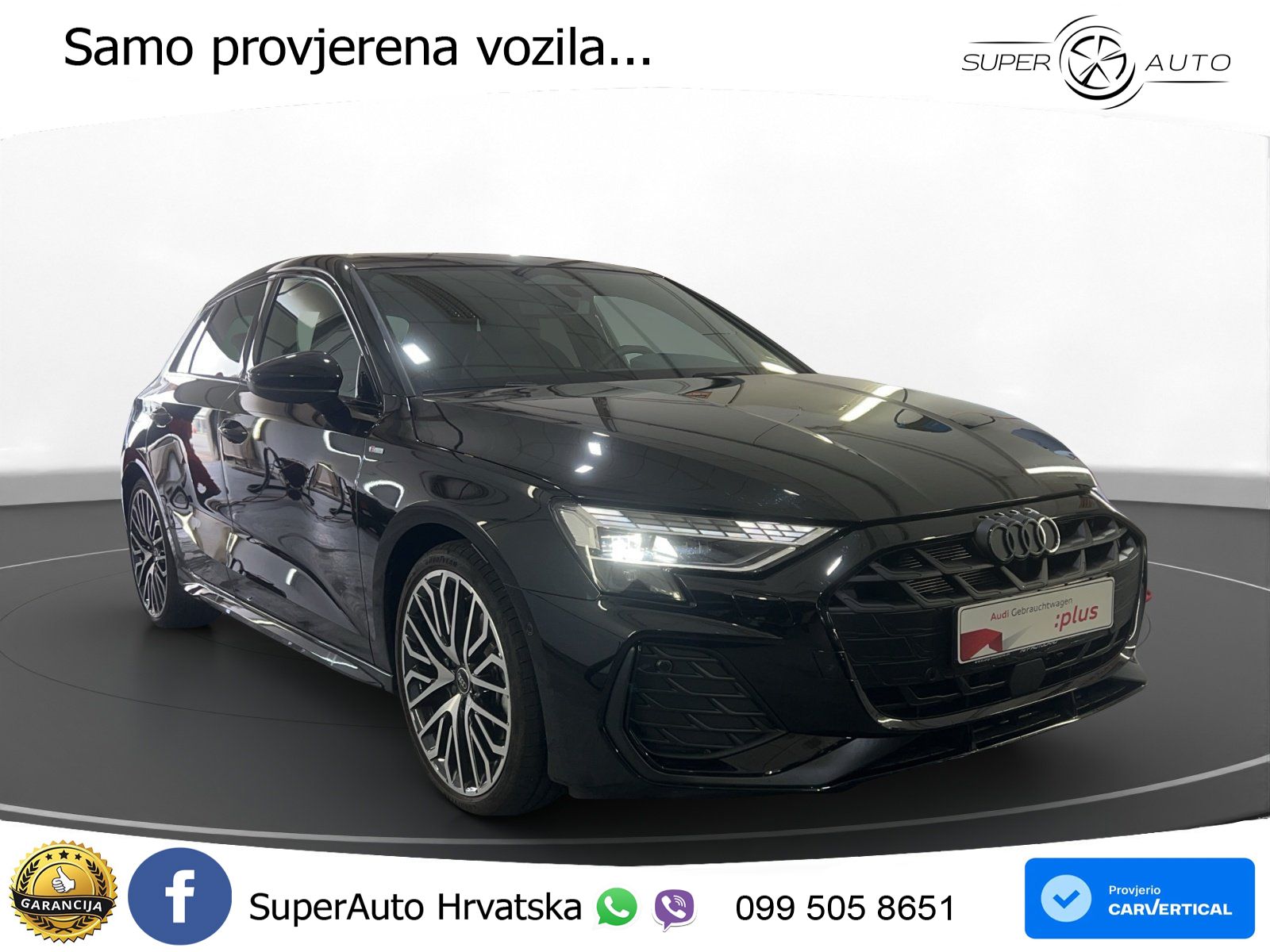 Audi A3 Sportback 40 TFSI (204 KS) quattro S tronic S line LED+GR SJED+ACC